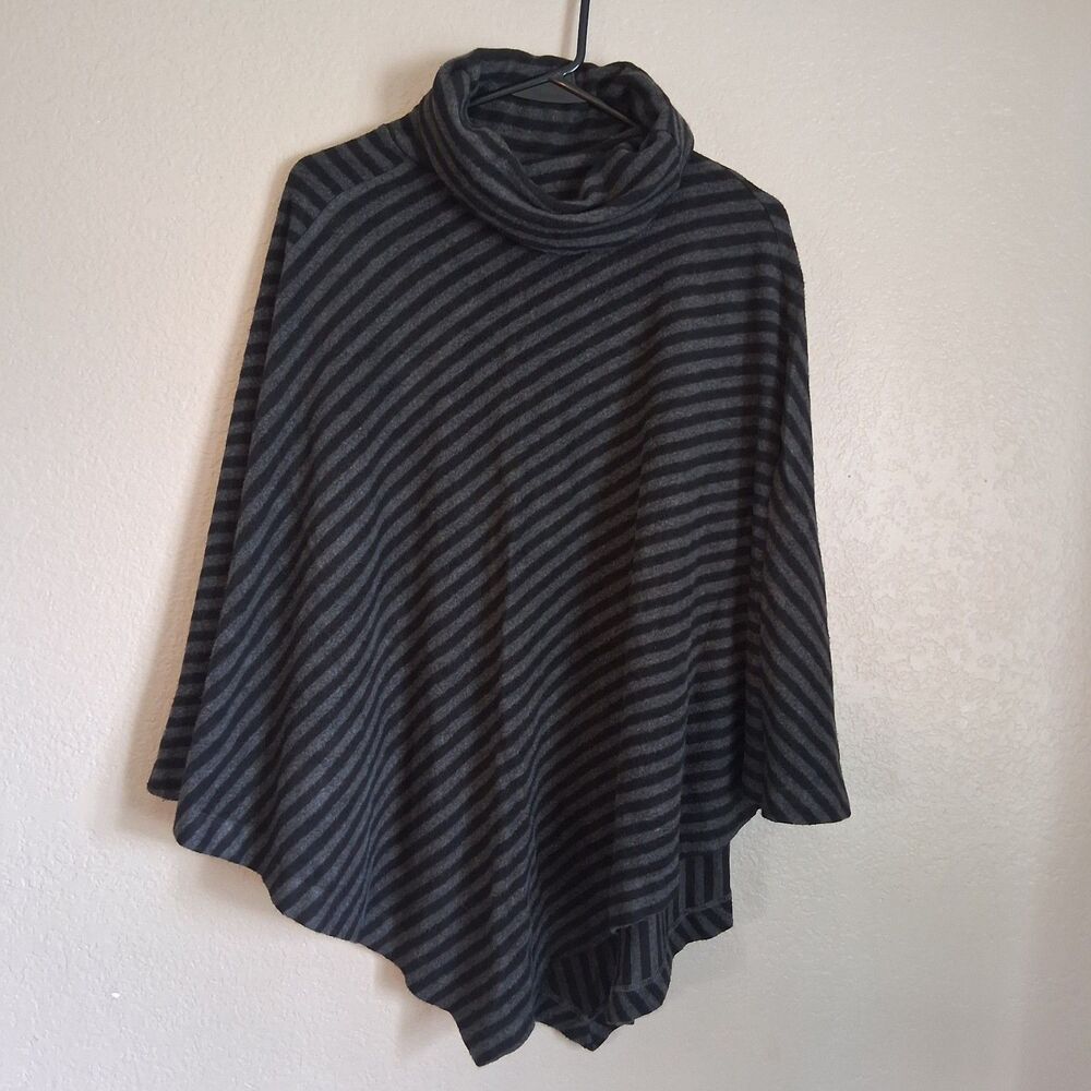 Soft Surroundings Capsule Wardrobe Presley Cowl Neck Poncho OS Cozy Fall Staple